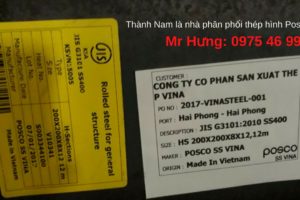 Thép hình Posco Vina Thép hình Posco Vina