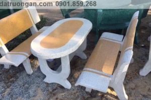 Bàn ghế đá mài ngoài trời giá rẻ Bàn ghế đá mài ngoài trời giá rẻ